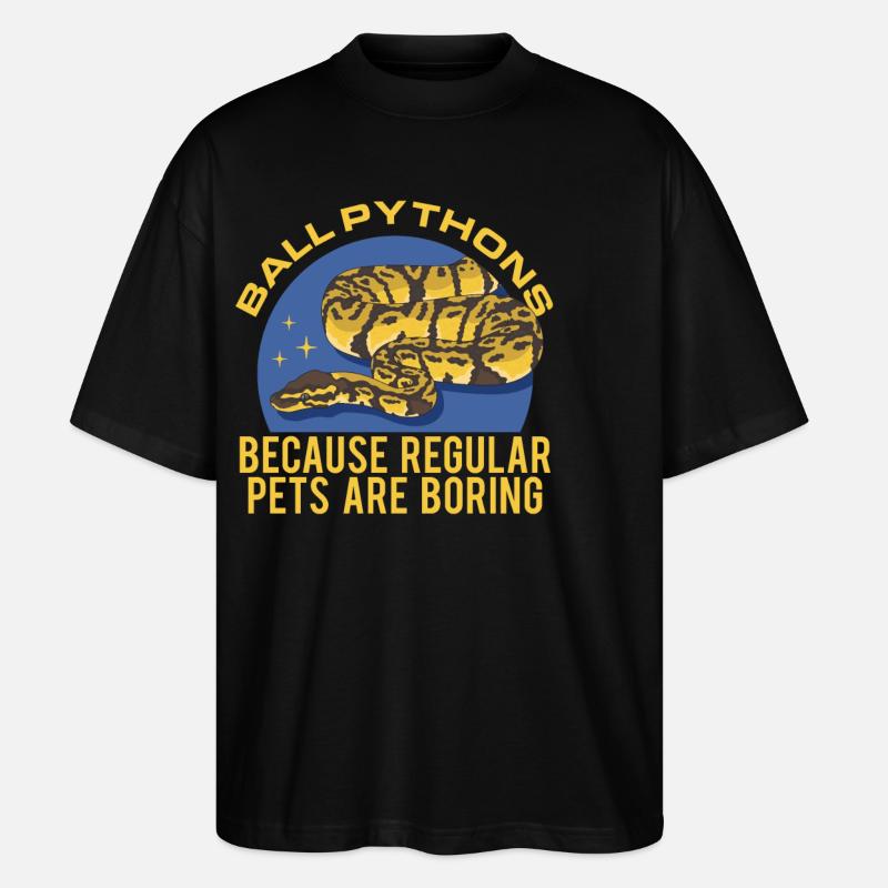 Roi Python Serpents Python Cadeau - T-shirt bio Blaster 2.0 coupe oversize Stanley/Stella Unisexe - noir