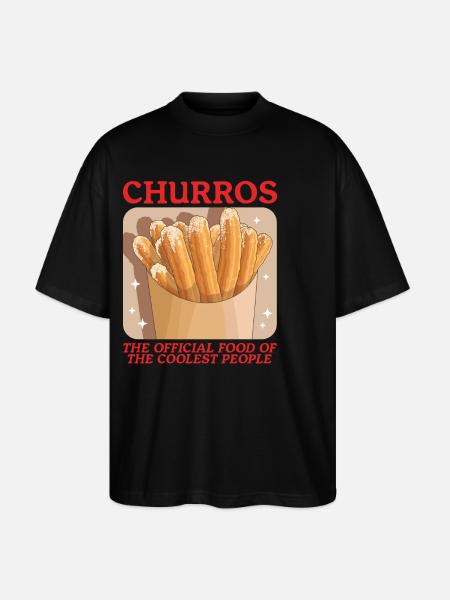 Churro Churros Gifts - Stanley/Stella Oversized Unisex Organic T-shirt Blaster 2.0 - black