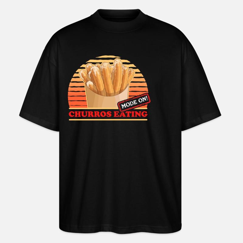 Churros Churro Gift - Stanley/Stella Oversized Unisex Organic T-shirt Blaster 2.0 - black