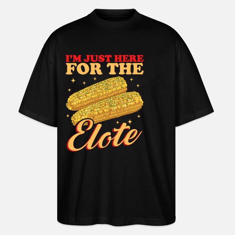 Elote mexikanischer Elotes Geschenk - Stanley/Stella Oversized Unisex Bio T-Shirt Blaster 2.0 - Schwarz