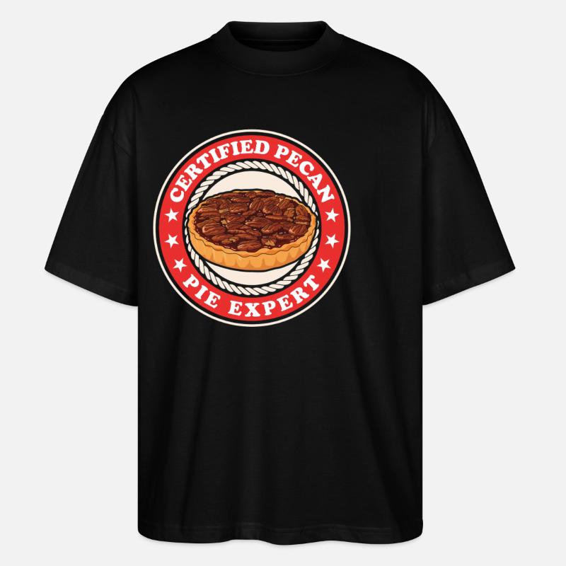 Pecan Pie Experte Pekannusskuchen Geschenk - Stanley/Stella Oversized Unisex Bio T-Shirt Blaster 2.0 - Schwarz