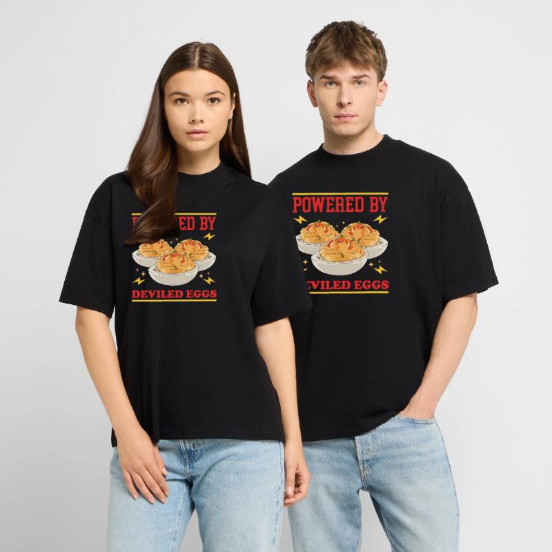 Stuffed Eggs Dressed Deviled Eggs Gifts Stanley/Stella Oversized Unisex Organic T-shirt Blaster 2.0