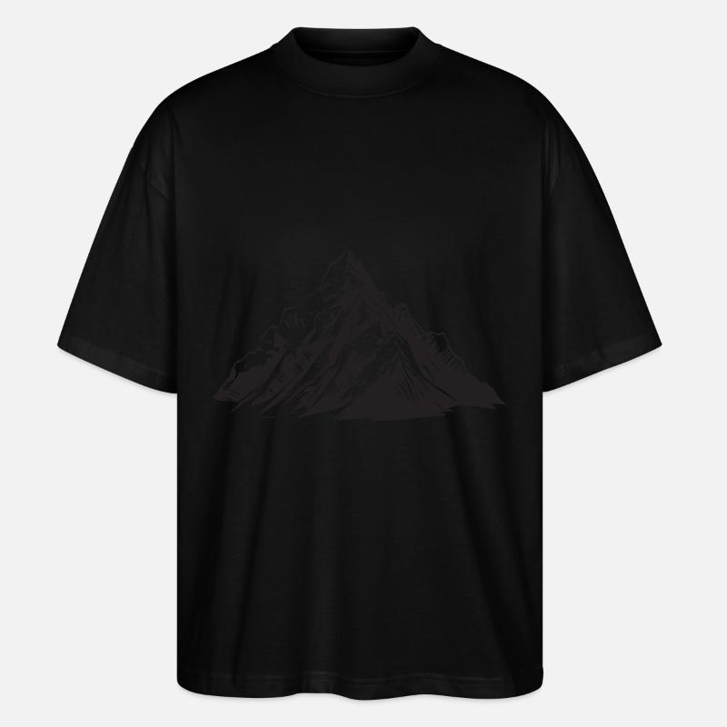 Berg Symbol Alpen - Stanley/Stella Oversized Unisex Bio T-Shirt Blaster 2.0 - Schwarz