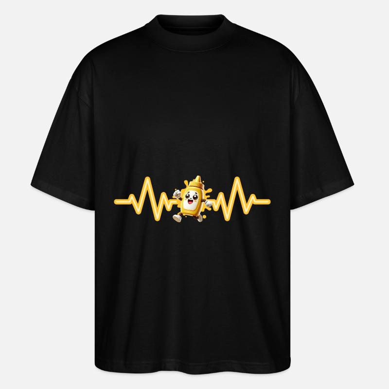 Senf - Stanley/Stella Oversized Unisex Bio T-Shirt Blaster 2.0 - Schwarz