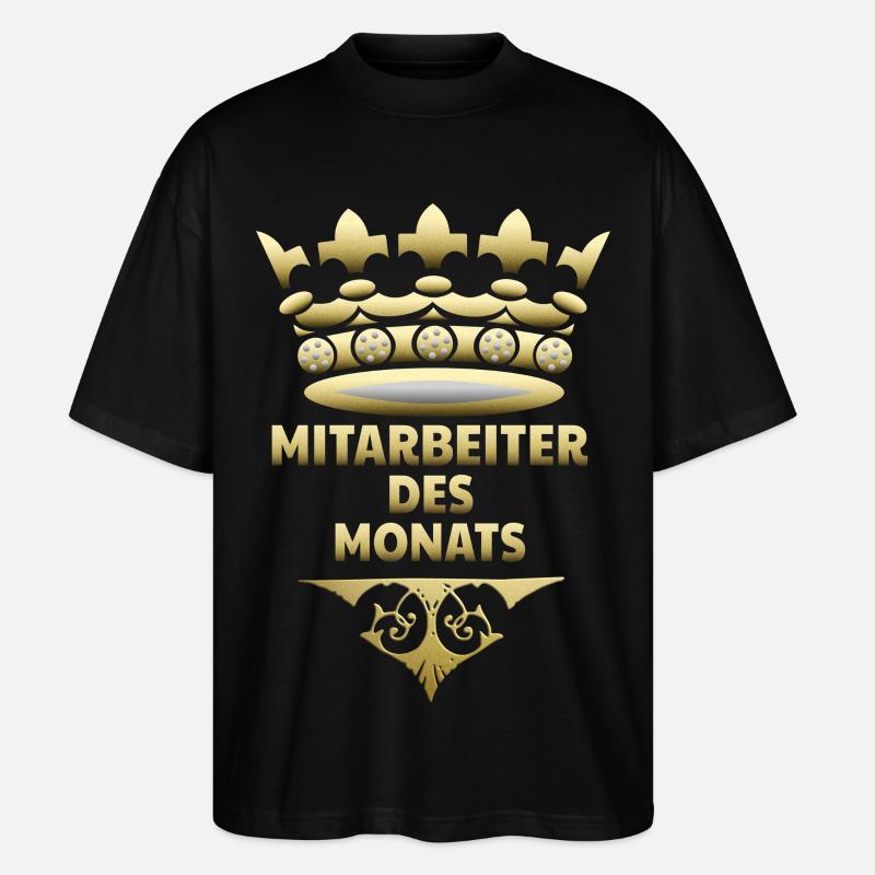 Mitarbeiter des Monats - Stanley/Stella Oversized Unisex Bio T-Shirt Blaster 2.0 - Schwarz