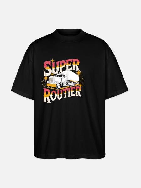 Super routier - T-shirt bio Blaster 2.0 coupe oversize Stanley/Stella Unisexe - noir