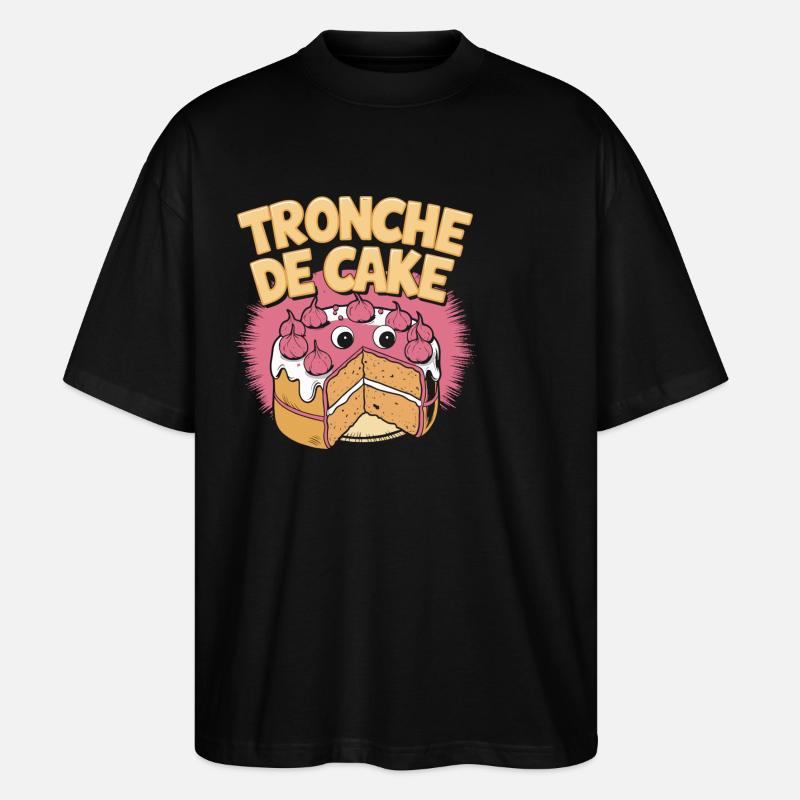 Tronche de cake - T-shirt bio Blaster 2.0 coupe oversize Stanley/Stella Unisexe - noir