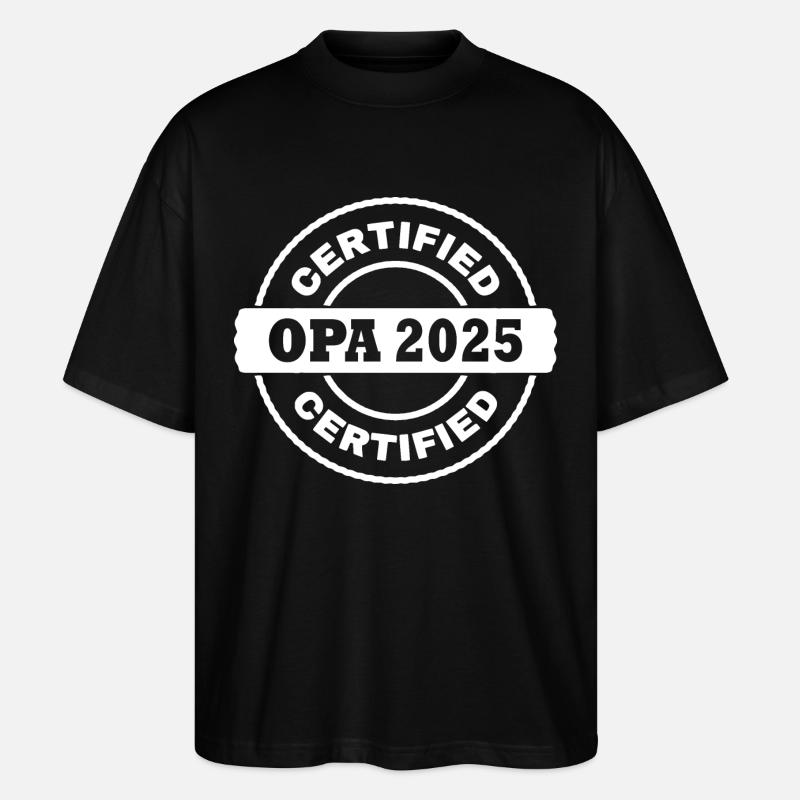 opa 2025 - Stanley/Stella Oversized Unisex Bio T-Shirt Blaster 2.0 - Schwarz