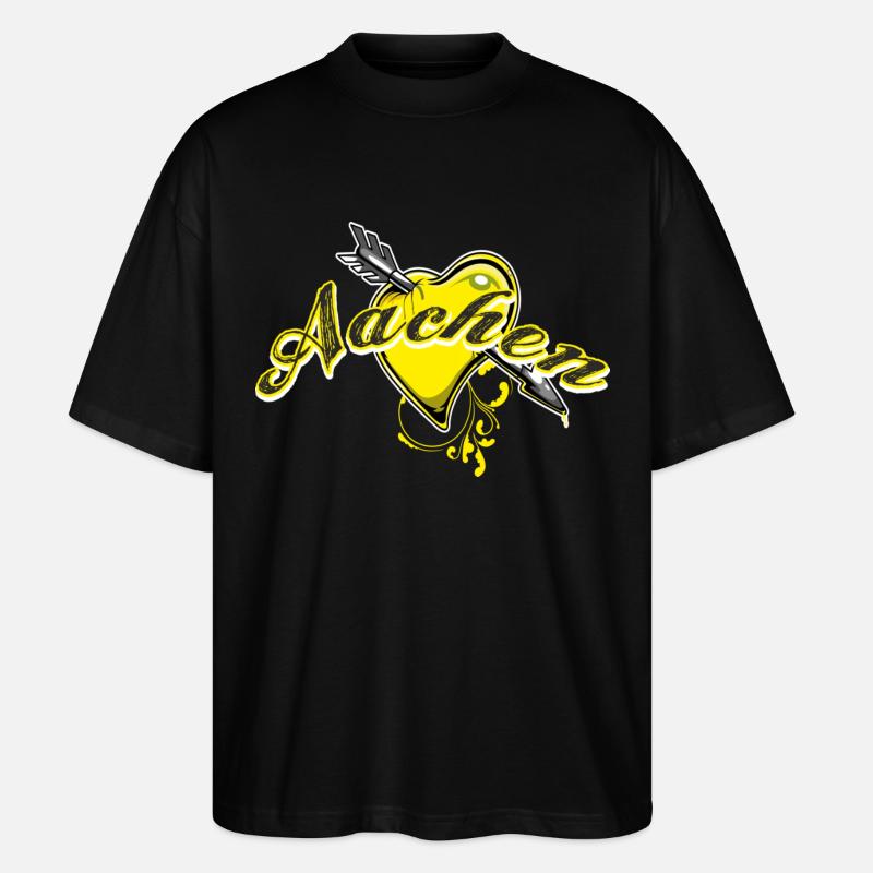 Aachen - T-shirt bio Blaster 2.0 coupe oversize Stanley/Stella Unisexe - noir