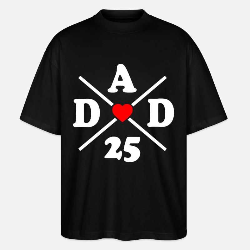 Dad 2025 - Stanley/Stella Oversized Unisex Bio T-Shirt Blaster 2.0 - Schwarz
