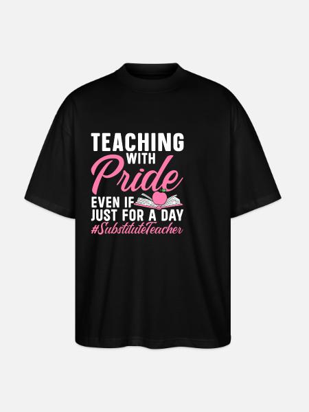 Cool substitute teachers - Stanley/Stella Oversized Unisex Organic T-shirt Blaster 2.0 - black