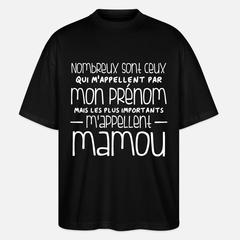 Humour Mamou - T-shirt bio Blaster 2.0 coupe oversize Stanley/Stella Unisexe - noir