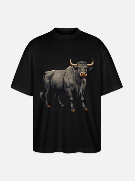 Bulle Tier - Stanley/Stella Oversized Unisex Bio T-Shirt Blaster 2.0 - Schwarz