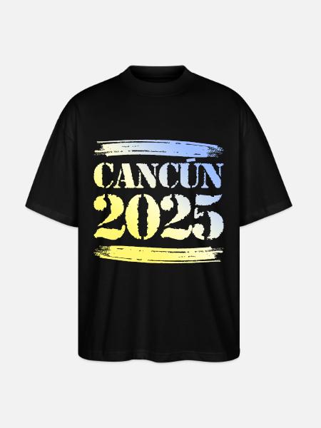 Cancun 2025 - Stanley/Stella Oversized Unisex Bio T-Shirt Blaster 2.0 - Schwarz