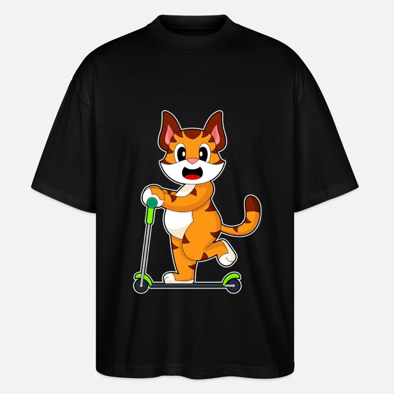 Trottinette Tiger - T-shirt bio Blaster 2.0 coupe oversize Stanley/Stella Unisexe - noir