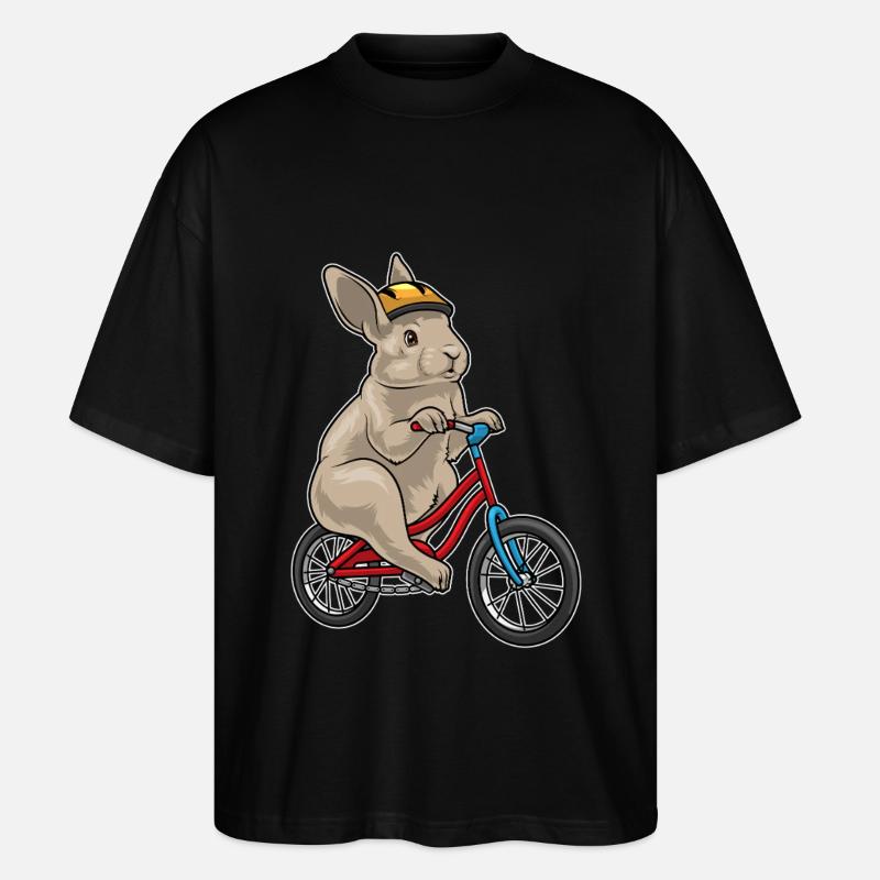 Vélo Rabbit - T-shirt bio Blaster 2.0 coupe oversize Stanley/Stella Unisexe - noir