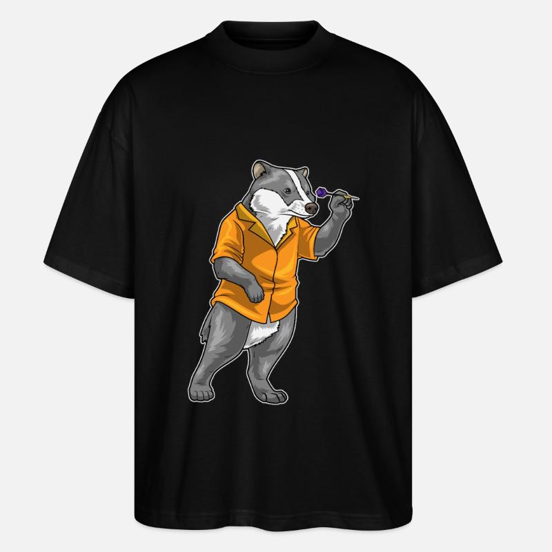 Badger Dart Dart - Stanley/Stella Oversized Unisex Organic T-shirt Blaster 2.0 - black