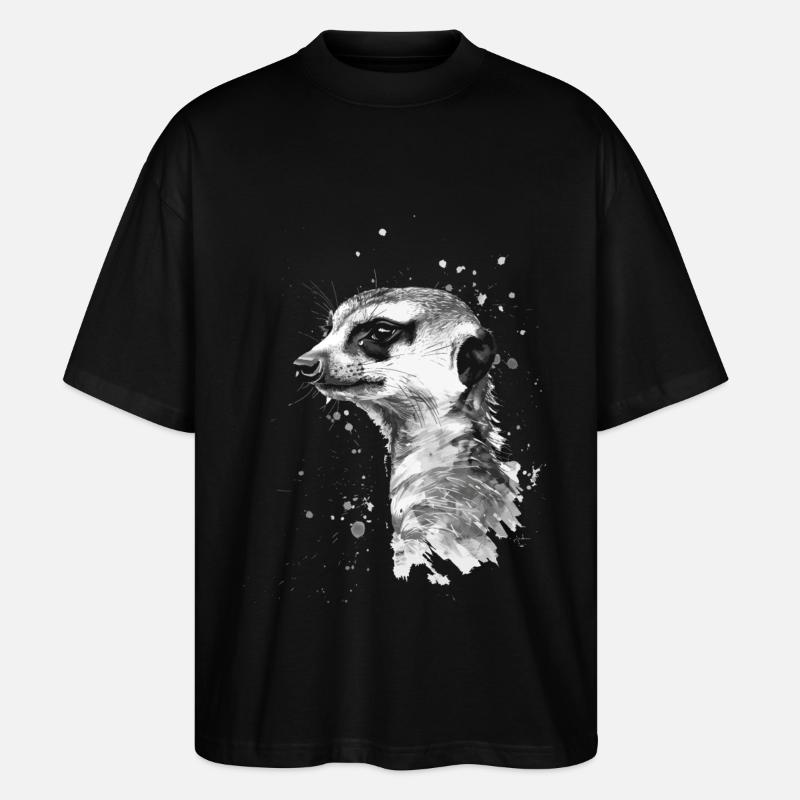 Erdmännchen - Stanley/Stella Oversized Unisex Bio T-Shirt Blaster 2.0 - Schwarz