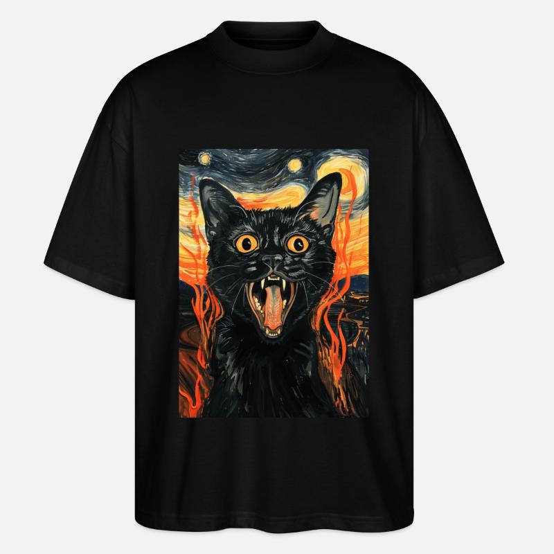 Chat - T-shirt bio Blaster 2.0 coupe oversize Stanley/Stella Unisexe - noir