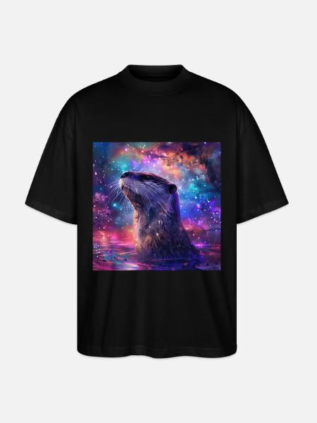 Otter - Stanley/Stella Oversized Unisex Organic T-shirt Blaster 2.0 - black