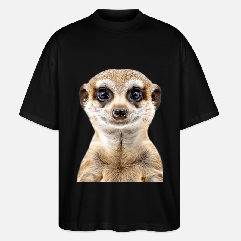 Erdmännchen - Stanley/Stella Oversized Unisex Bio T-Shirt Blaster 2.0 - Schwarz