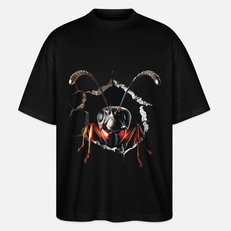 Ameise - Stanley/Stella Oversized Unisex Bio T-Shirt Blaster 2.0 - Schwarz