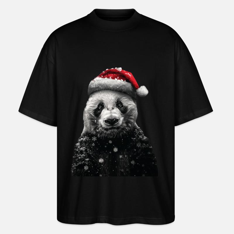 Panda - Stanley/Stella Oversized Unisex Bio T-Shirt Blaster 2.0 - Schwarz