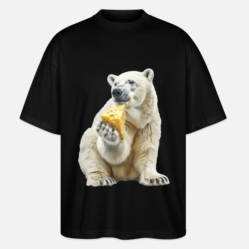 Eisbär - Stanley/Stella Oversized Unisex Bio T-Shirt Blaster 2.0 - Schwarz