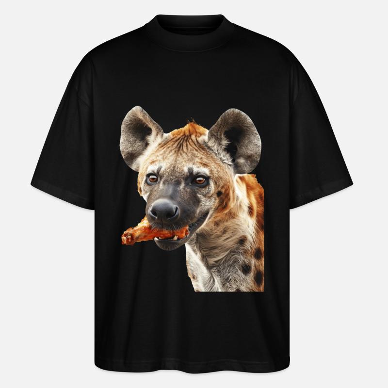 Hyäne - Stanley/Stella Oversized Unisex Bio T-Shirt Blaster 2.0 - Schwarz