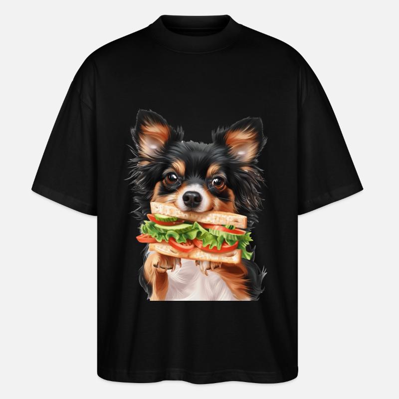 Chien - T-shirt bio Blaster 2.0 coupe oversize Stanley/Stella Unisexe - noir