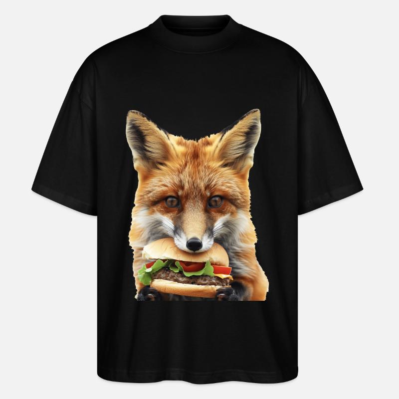 Fuchs - Stanley/Stella Oversized Unisex Bio T-Shirt Blaster 2.0 - Schwarz