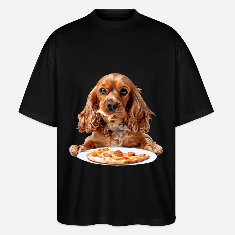 Cocker Spaniel - Stanley/Stella Oversized Unisex Bio T-Shirt Blaster 2.0 - Schwarz