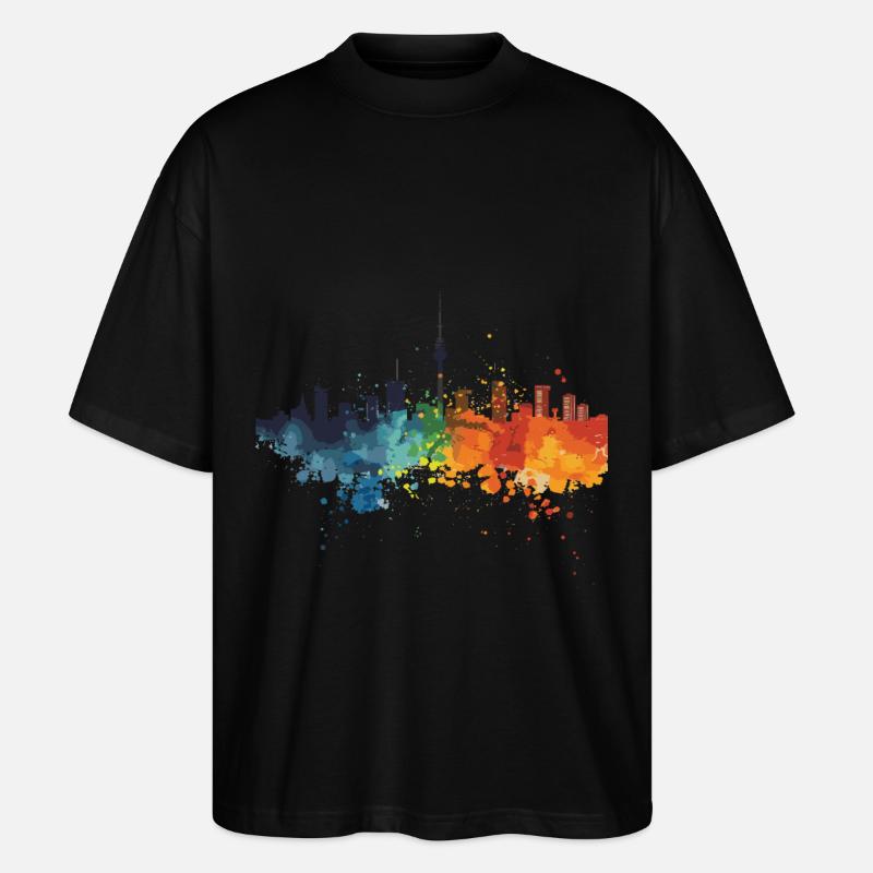 Venlo - T-shirt bio Blaster 2.0 coupe oversize Stanley/Stella Unisexe - noir