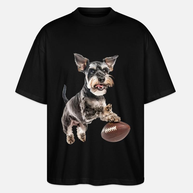 Zwergschnauzer - Stanley/Stella Oversized Unisex Bio T-Shirt Blaster 2.0 - Schwarz
