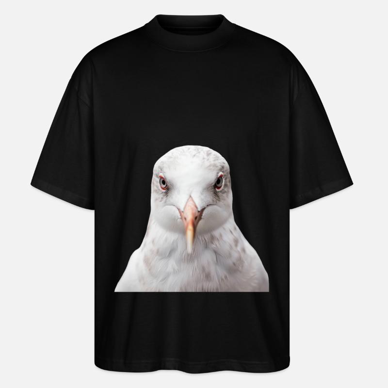 Möwe - Stanley/Stella Oversized Unisex Bio T-Shirt Blaster 2.0 - Schwarz