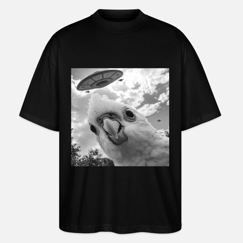 Sittiche - Stanley/Stella Oversized Unisex Bio T-Shirt Blaster 2.0 - Schwarz