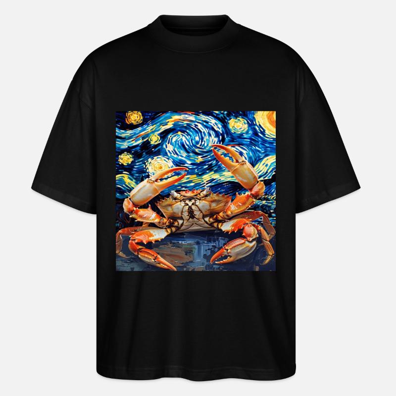 Krabbe - Stanley/Stella Oversized Unisex Bio T-Shirt Blaster 2.0 - Schwarz
