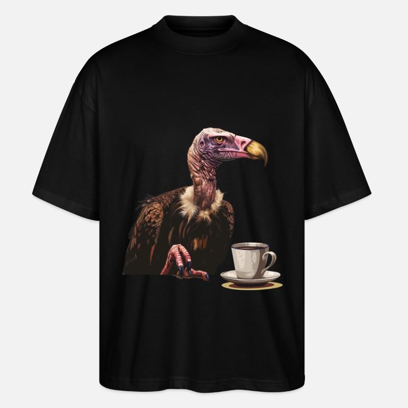 Vulture Kaffee - Stanley/Stella Oversized Unisex Bio T-Shirt Blaster 2.0 - Schwarz