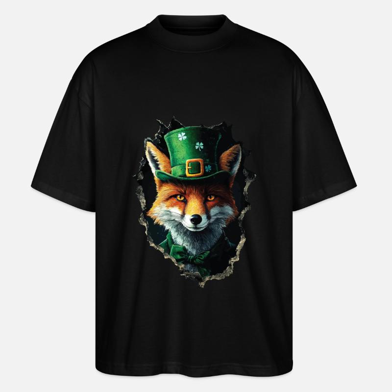St. Patrick Fuchs - Stanley/Stella Oversized Unisex Bio T-Shirt Blaster 2.0 - Schwarz