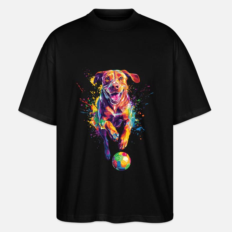 Rhodesian Ridgeback - Stanley/Stella Oversized Unisex Bio T-Shirt Blaster 2.0 - Schwarz