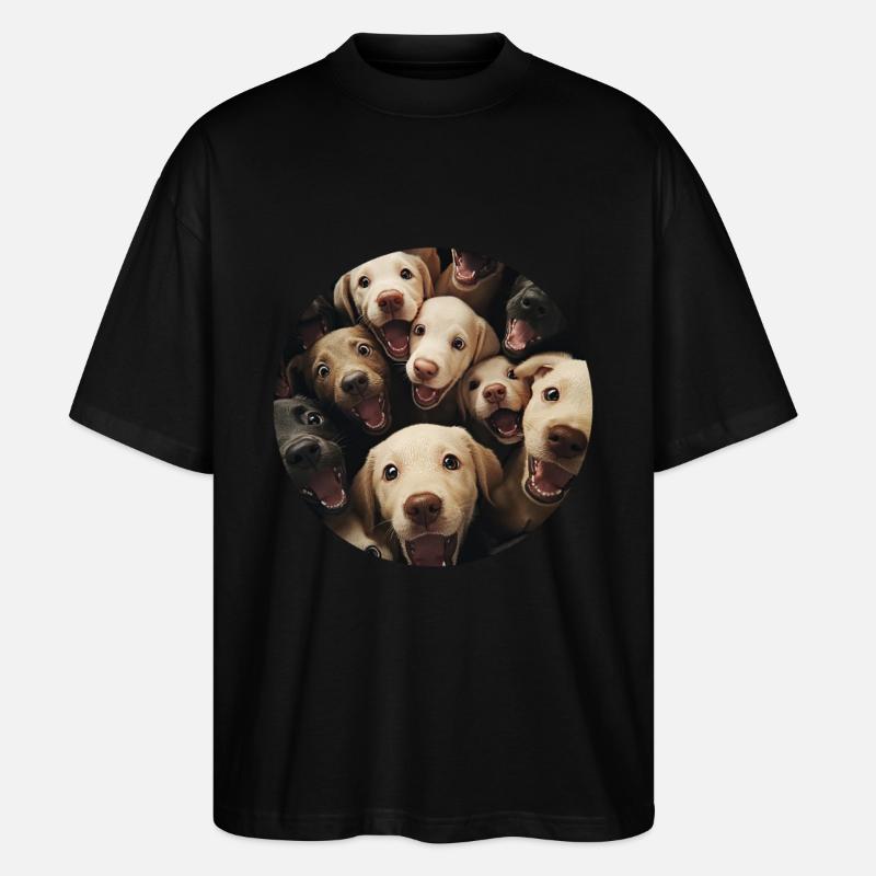 Labrador Retriever - Stanley/Stella Oversized Unisex Bio T-Shirt Blaster 2.0 - Schwarz