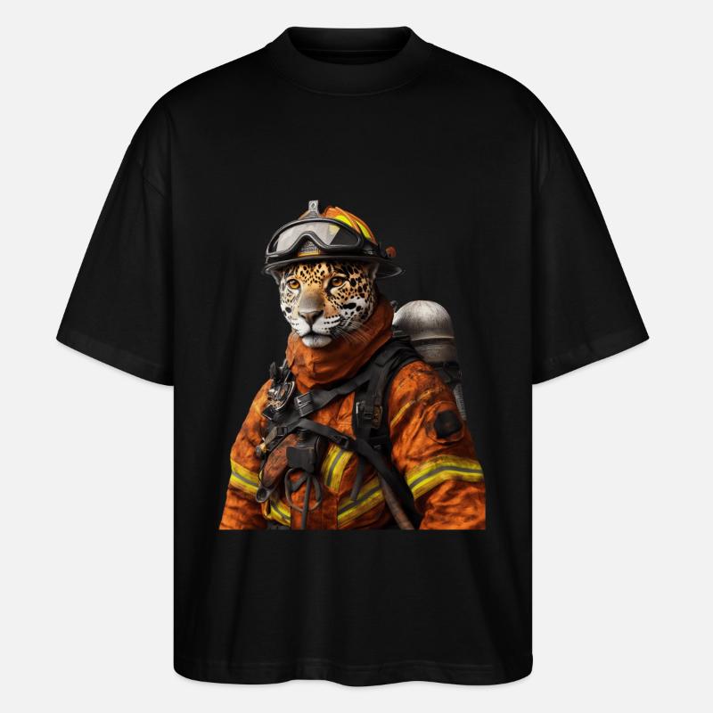 Jaguar - Stanley/Stella Oversized Unisex Bio T-Shirt Blaster 2.0 - Schwarz