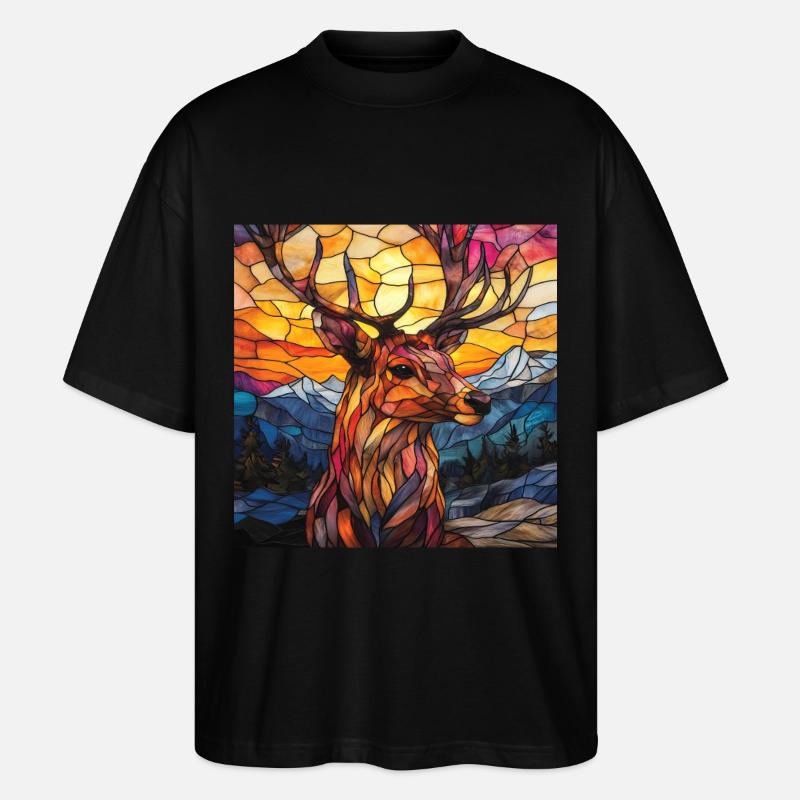 Reh - Stanley/Stella Oversized Unisex Bio T-Shirt Blaster 2.0 - Schwarz