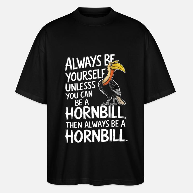Nashornvogel - Stanley/Stella Oversized Unisex Bio T-Shirt Blaster 2.0 - Schwarz