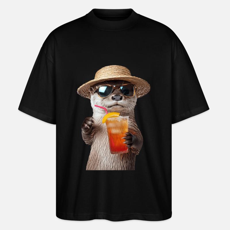 Otter - Stanley/Stella Oversized Unisex Bio T-Shirt Blaster 2.0 - Schwarz