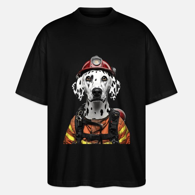 Dalmatiner - Stanley/Stella Oversized Unisex Bio T-Shirt Blaster 2.0 - Schwarz