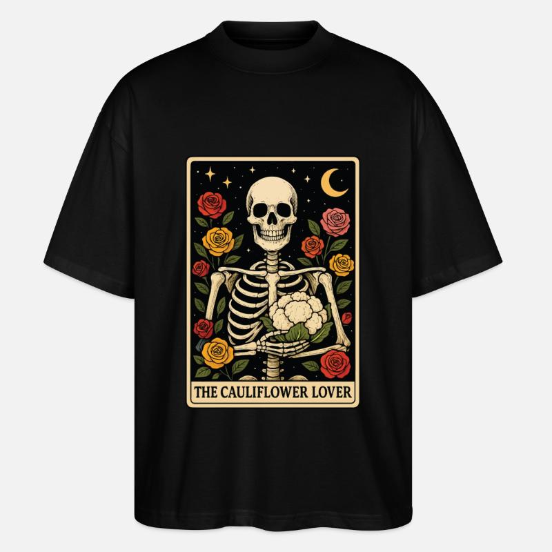 Blumenkohl Tarot - Stanley/Stella Oversized Unisex Bio T-Shirt Blaster 2.0 - Schwarz