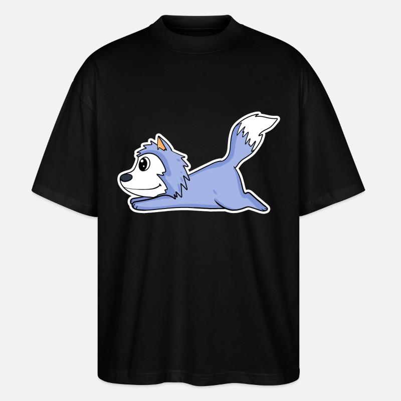 lying wolf - Stanley/Stella Oversized Unisex Organic T-shirt Blaster 2.0 - black