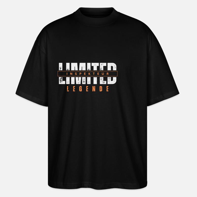 Légende limitée de l’inspecteur. - T-shirt bio Blaster 2.0 coupe oversize Stanley/Stella Unisexe - noir
