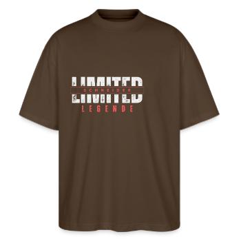 Limited Tailor Legend. - Stanley/Stella Oversized Unisex Organic T-shirt Blaster 2.0 - mocha - Front - Alina (178cm) & Michal (187cm)